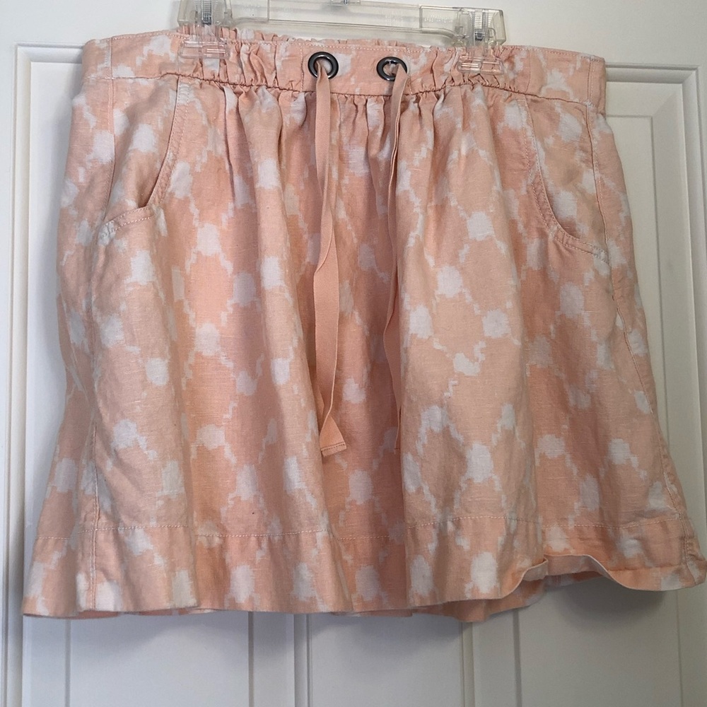 J.Crew linen/cotton blush skirt.  Size Sm.  EUC